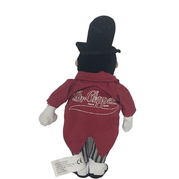 Dr Pepper Plush Bean Bag Man Top Hat Coat 8" - Picture 4 of 6
